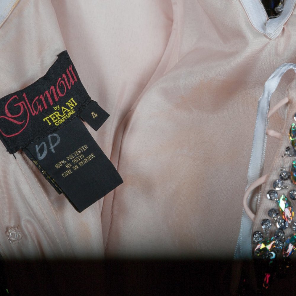 SOLD - Glamour Terani Couture Evening Party Prom Pageant Dress Strapless  Size 4 - Picture 8 of 9